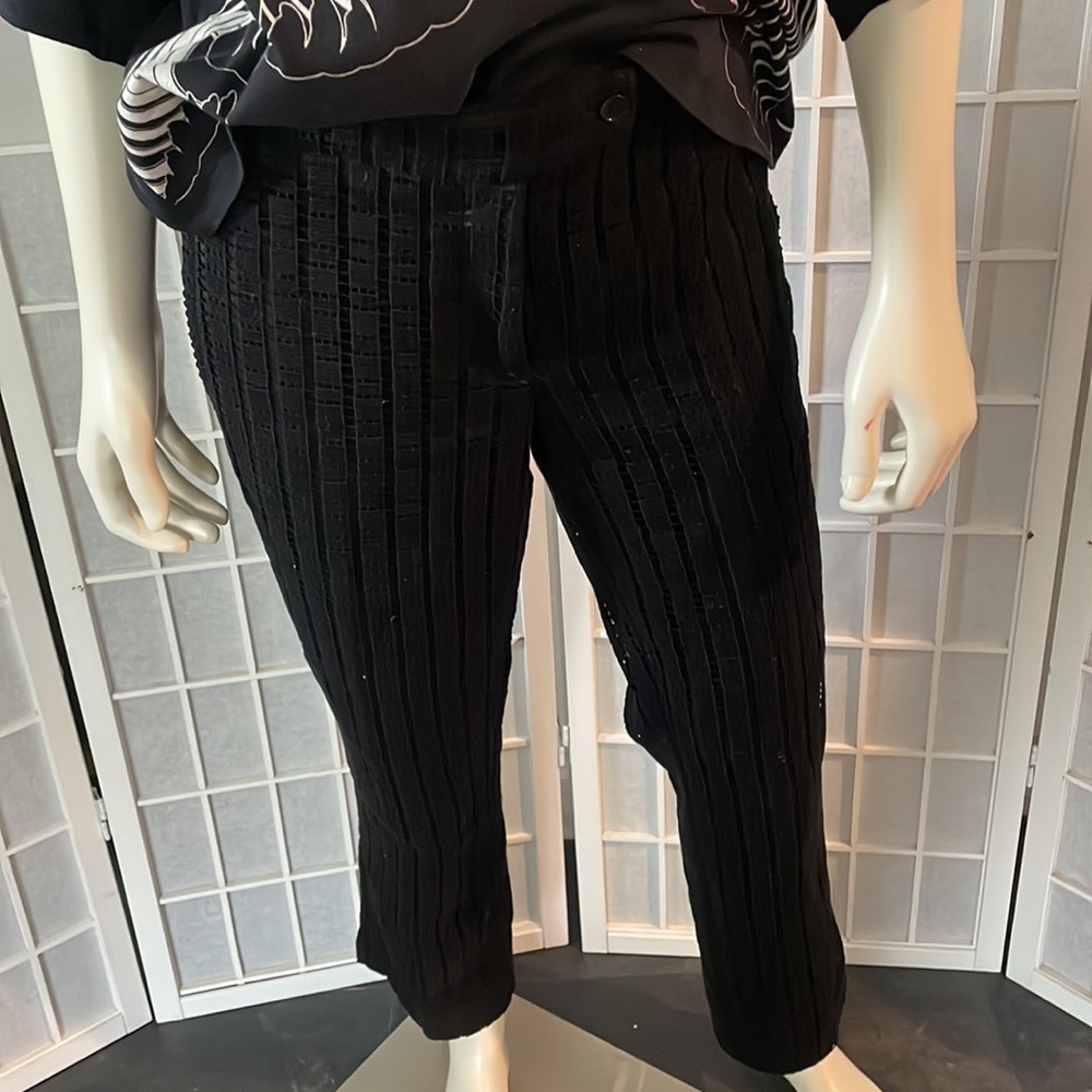 Etro Eyelet Classic Pants Sz Euro 44
